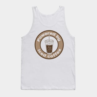 iced coffee - powered by iced coffee Tank Top